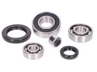 gearbox bearing set w/ oil seals for Aprilia SR 50 LC 10-13 (Piaggio engine injection) [ZD4VFB/ VFD/VFU00/ VFJ/ VZ000]