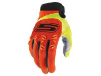 MX gloves S-Line homologated, orange / fluo yellow - different sizes