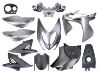 fairing kit black / grey, matt 11-piece for Yamaha Aerox, MBK Nitro 50cc -2013