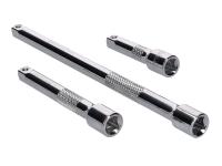 Scooter Shop Specialty Tools - Extension bar socket wrench set 3-piece 1/4 inch for Moped & Scooter Repair Centers