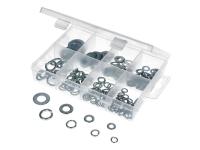 210 Piece Motorsports Repair Washer Assortment Kit M5-M10 Mopeds, Scooters, ATV, Motorcycle, Motorbike Workbench Tools