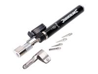 195mm Gas Soldering Iron Scooter Shop Repair Tools by Silverline incl. 4 soldering tips for Dealers and Moped & Scooter Restoration Professionals