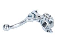 Universal Moped Parts Shop - 2.95 inch Clutch Lever Assembly replacement with aluminum bracket in chrome for Moped