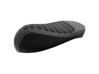 seat cover black, white stitch seam for Vespa GTS 125, 300