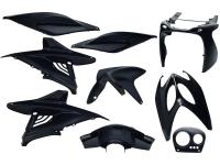 fairing kit EDGE 9-piece black metallic for Yamaha Aerox 50 2T LC 97-02 E1 [5BR]