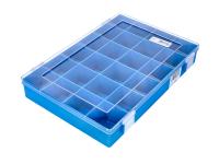 Sorting box Hünersdorff, Classic (225x335x55mm) 24 compartments, blue, polystyrene
