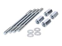 Stud bolt set cylinder DMP 12-piece with long nut for Puch Maxi S / N 1-speed Automatic [E50] right-hand rotation