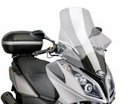 Puig Windscreens Shop - Puig V-Tech Line Touring Transparent Clear for Kymco Downtown 125i, 300i ABS 09-14, X-Town 300, SuperDink, Kymco Downtown 300i Scooters