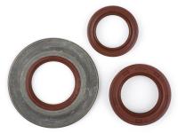 shaft seal set engine BGM PRO, FKM/Viton® (E10 resistant) metal, brown (extra flat, 3.5mm), for LML DLX Deluxe 150 2T