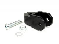 Shock absorber raiser -BGM ORIGINAL- 40mm (M8 x 20mm, type Minarelli 50) - black