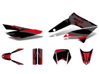 decal set black-red-grey glossy for Gilera SMT 50 11-12 (D50B) [ZAPG11A1A]
