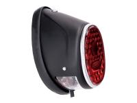 tail light assy moped oval black universal for Tomos A55