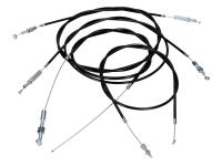 cable set w/ throttle cable, front and rear brake cable, clutch cable for Puch Maxi E50