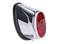 tail light assy moped oval chromed universal for Tomos A55