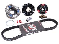 Minarali Naraku Super Transmission Racing Kit - Naraku Sport for CPI, Keeway 16mm Variator, 788 Belt with 112mm Race Clutch System