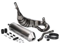 Shop LeoVince Racing Exhaust Systems - Complete X-Fight Exhaust System LeoVince for Motorbikes Rieju MRT 50 Cross, SM