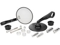 mirror set MOTO NOSTRA 1409 aluminum CNC 95mm round handlebar ends for Piaggio MP3 125 ie 4V LC Hybrid 09- [ZAPM65100]
