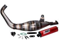 Shop MVT S-RACE Exhaust 70-80cc Complete Iron Max Exhaust System - Motorbike Exhaust MVT S-Race 70-80cc for Derbi EBE, EBS, D50B