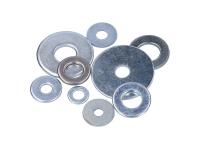 Moped Repair Center Shop Essentials - Flat washers spring washers - different sizes - 1 pieces assorted sizes for Moped & Scooter Applications