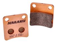 Naraku Scooter Brake Pads - HQ Sintered Replacement Pads for SYM, Piaggio, Honda Dio, Daelim Message, Cordi, Five