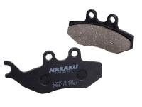 brake pads Naraku organic for Italjet Millenium, Rieju RS2 50, Keeway TX