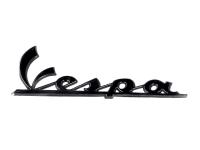 sign / lettering "Vespa" black chrome OEM 100x35mm for Vespa GT, LX, LXV, S, GTS, GTV