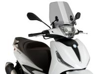 - Piaggio Scooter Windshield Accessories - Puig Windscreen Trafic in Smoke for Piaggio Beverly 300, Piaggio 400 ie 2021-