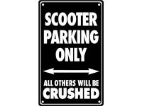 Parking Sign SIP "SCOOTER PARKING ONLY"