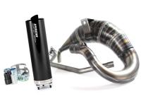 Shop VOCA Racing Parts - Cross Rookie Exhaust System by VOCA for 50cc and 70cc Black Silencer for Rieju MRX, RR, MH Furia Motorbikes