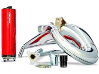 exhaust VOCA Cross chromed 50/70cc red silencer for Aprilia SX 50 Limited Edition 2014- (D50B) ZD4PV