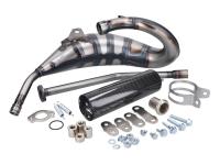 exhaust Yasuni Cross Carbon look for Aprilia RX, SX, Derbi R, SM, Gilera RCR, SMT 50cc 2-stroke EBE, EBS, D50B0 engine