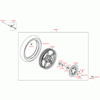 F07 front wheel with brake disc