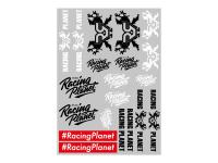 sticker set Racing Planet 29.7x21cm 20-piece transparent
