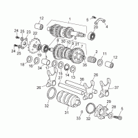 engine - transmission for Aprilia RX, SX, Derbi Senda, Gilera, RCR, SMT 2011-