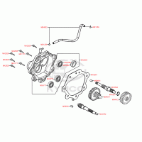E07 transmission, transmission / gear box cover