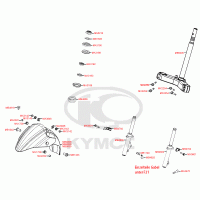 F06 fork leg, steering column, bearings, fender
