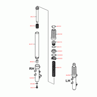 F06a front fork single parts