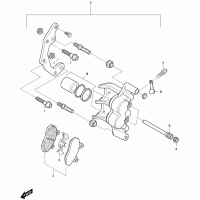 F44 brake caliper front left