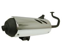GY6 Scooter Exhaust for GY6 125cc, 150cc 152QMI, 152QMJ, 157QMI 157QMJ, Type 1 Stock Scooter Replacement Muffler