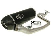 GY6 High-Performance Racing Exhaust System by Turbo Kit GMax Carbon H2 4T for China GY6 125/150cc Scooters