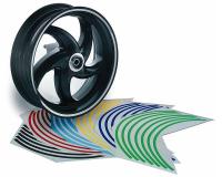 Shop Moped & Scooter Customization Spare Parts - Colored Wheel Stripes Styling Rim Tapes Opticparts DF match to Scooter Rim Color