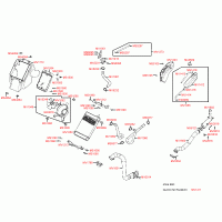 F24 cooling system, coolant / air hose, variator