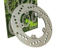 - 199mm Scooter Disk Brake Rotor by NG - Brake disc NG for Derbi, LML 150, Genuine Stella 150, Piaggio Fly, Vespa ET2, ET4, Elettrica, Primavera, LX Classic PX200 Scooters, Malaguti Centro