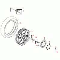 F07 front wheel, disc brake rotor / brake disk