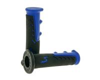 125mm handlebar rubber grip set sport blue