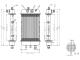 radiator for Derbi Senda 50, Aprilia RX 50, SX 50, Gilera RCR 50, SMT 50