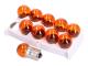 Scooter & Moped Universal Parts RY10W Bulb Replacement Kit BAU15s 12V 10W in Orange - 10 pcs box