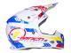 Shop Off-Road Dirt Bike Helmets & Motocross Helmets - Helmet Motocross Trendy T-902 Mach-1 white / blue / red - different sizes