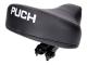 saddle / seat flat black quilted spring-mounted with Puch logo for Puch moped