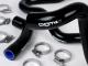 Coolant hose set -BGM PRO silicone 180°C- Vespa GT 125-200, Vespa GTL 125-200, Vespa GTS 125-300, Vespa GTV 125-250 - black